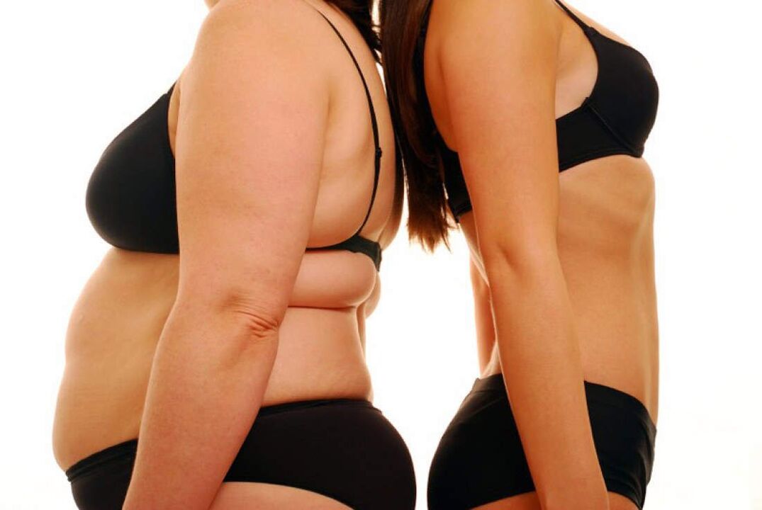 sebelum dan selepas menurunkan berat badan